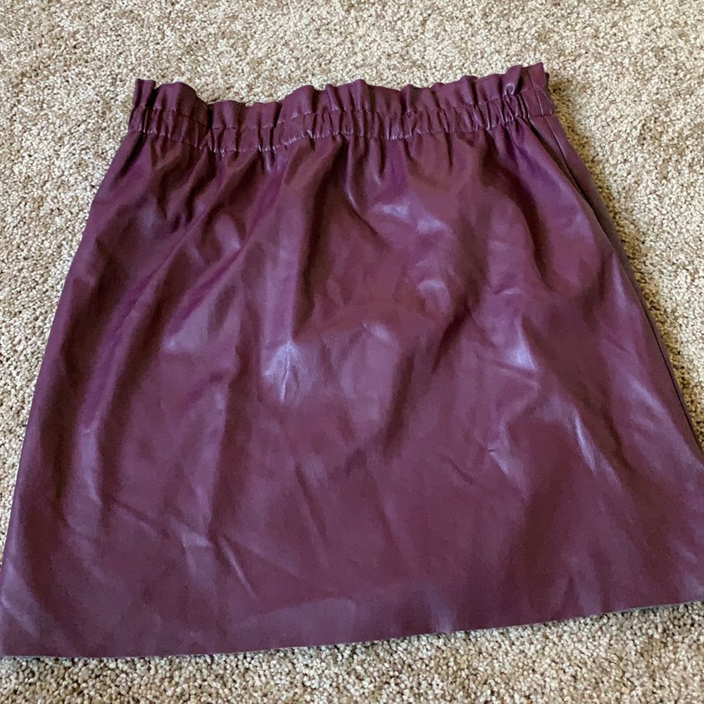 LOFT Faux Leather Skirt